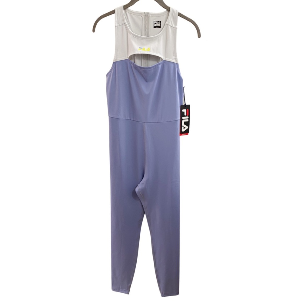 NEW Fila Level Up Unitard Jumpsuit Light Purple